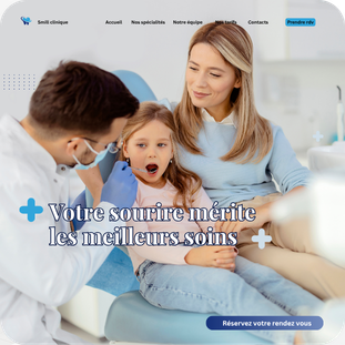 Blue and White Modern Dental Clinic Presentation